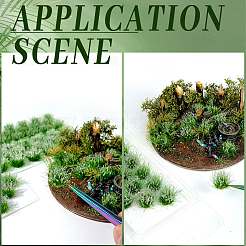Resin Mini Grass Tufts&nbsp;AJEW-WH20120-10A-03
