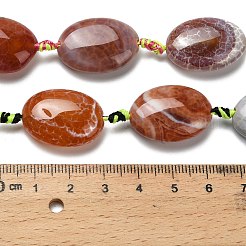 Natural Fire Crackle Agate Beads Strands&nbsp;G-F807-E01-01A