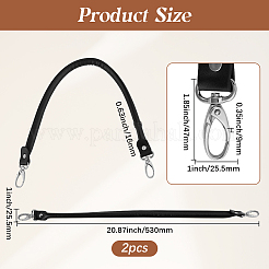 Flat Microfiber Leather Webbing Bag Straps&nbsp;DIY-WH20002-178B-01P