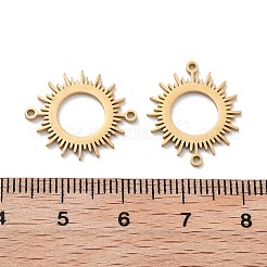 Ion Plating(IP) 304 Stainless Steel Hollow Connector Charms&nbsp;STAS-P332-12G