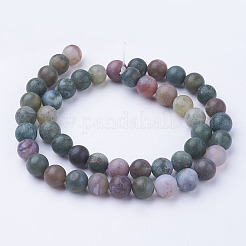 Natural Indian Agate Bead Strands&nbsp;G-G735-01F-8mm