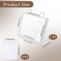 1Pc Calendar Style Plastic Jewelry Organizer Holder Rack for Jewelry Storage&nbsp;ODIS-BBC0001-01A
