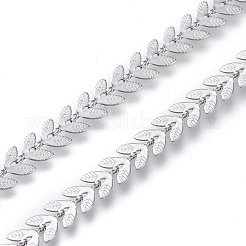 Non-Tarnish 3.28 Feet 304 Stainless Steel Cobs Chain&nbsp;X-CHS-P011-07P