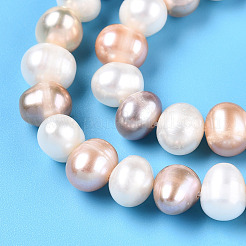 Natural Cultured Freshwater Pearl Beads Strands&nbsp;PEAR-N013-07F-01