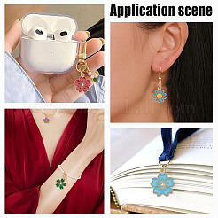 140Pcs 16 Style Alloy Enamel Pendants&nbsp;ENAM-AR0001-69