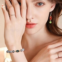 20Pcs Natural Carnelian Connector Charms&nbsp;PALLOY-YW00101-01