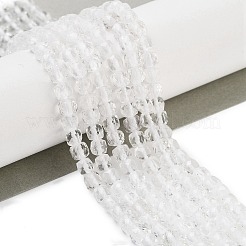 Natural Quartz Crystal Rock Crystal Beads Strands&nbsp;G-H042-A45-02
