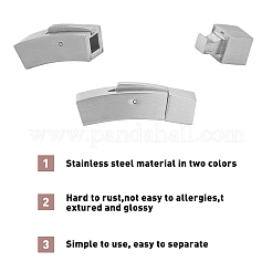 304 Stainless Steel Bayonet Clasps&nbsp;STAS-UN0012-69