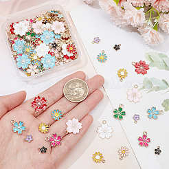 140Pcs 16 Style Alloy Enamel Pendants&nbsp;ENAM-AR0001-69