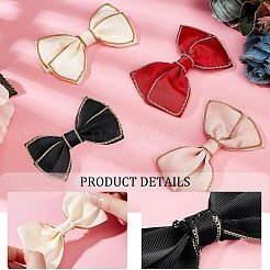 AHADEMAKER 8Pcs 4 Colors Polyester Bowknots Ornament Accessories&nbsp;AJEW-GA0005-45