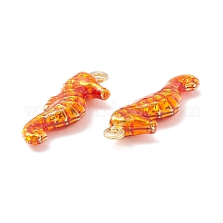 Rack Plating Brass Enamel  Pendants&nbsp;KK-B053-09G