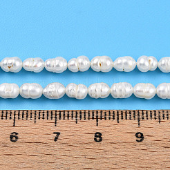 Natural Cultured Freshwater Pearl Beads Strands&nbsp;PEAR-N012-04L-01
