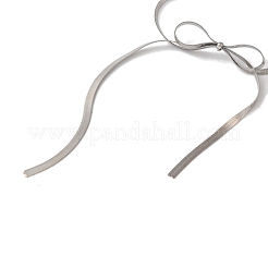 Bowknot Alloy Snake Chain Anklets&nbsp;AJEW-G059-04P