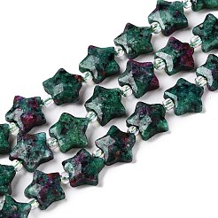 Natural Ruby in Zoisite Beads Strands&nbsp;G-T138-194
