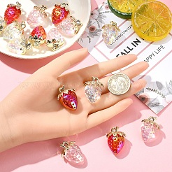 15Pcs 3 Colors Transparent Acrylic Pendants&nbsp;MACR-YW0003-60