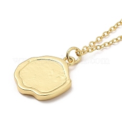 Brass Pendants Necklaces for Women&nbsp;NJEW-B092-05G