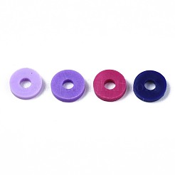 Handmade Polymer Clay Beads Strands&nbsp;CLAY-R089-6mm-T02B-28