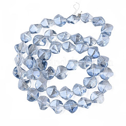 Electroplate Glass Beads Strands&nbsp;EGLA-N008-019-C01