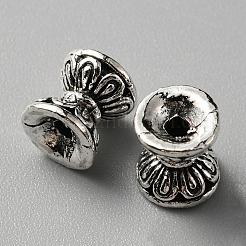 Tibetan Style Alloy Bead Caps&nbsp;TIBEB-TAC0001-06AS