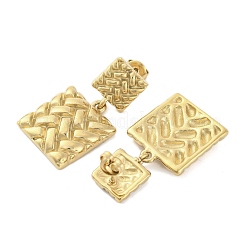Ion Plating(IP) 304 Stainless Steel Stud Earrings for Women&nbsp;EJEW-N054-12G
