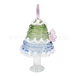 Handmade Lampwork Christmas Tree Ornaments&nbsp;LAMP-C026-06C
