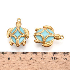 304 Stainless Steel Enamel Pendants&nbsp;X-STAS-N124-06G