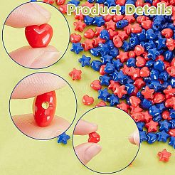 400pcs 4 styles Opaque Acrylic Beads&nbsp;OACR-AR0001-30