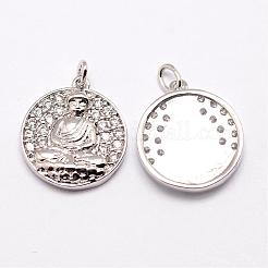 Brass Pendants&nbsp;ZIRC-G022-M-NR