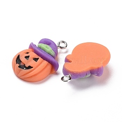 Halloween Opaque Resin Pendants&nbsp;RESI-G028-08P