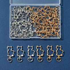 40Pcs 2 Colors Alloy Swivel Snap Hook Clasps&nbsp;FIND-FS0004-73E