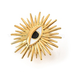 304 Stainless Steel Enamel Cuff Open Rings&nbsp;RJEW-H269-08G