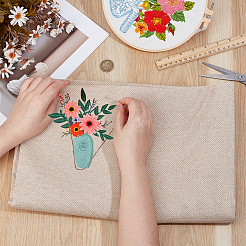 14CT Linen Cross-stitch Fabric&nbsp;DIY-WH0899-454