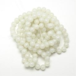 Baking Paint Crackle Glass Bead Strands&nbsp;DGLA-Q023-8mm-YS1