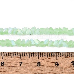 Frosted Transparent Glass Beads Strands&nbsp;GLAA-N054-4mm-07