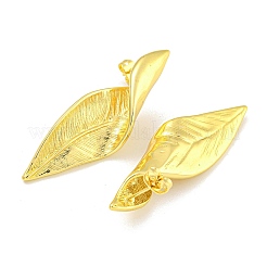Rack Plating Twist Brass Stud Earrings&nbsp;EJEW-I313-13G