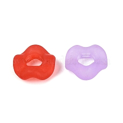 Frosted Transparent Acrylic European Beads&nbsp;OACR-Q197-05-A