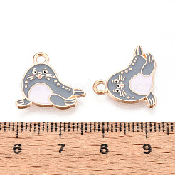 Marine Animals Alloy Enamel Pendants&nbsp;X-ENAM-T022-34J