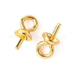 PVD Vacuum Plating 304 Stainless Steel Cup Pearl Peg Bails Pin Pendants&nbsp;STAS-I120-56-G