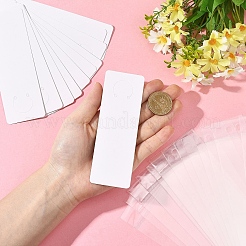 150Pcs Rectangle Blank Paper Pendant Keychain Display Cards&nbsp;CDIS-YW0001-27