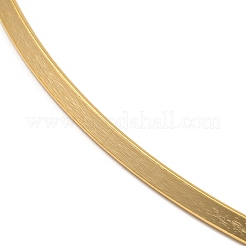 PVD Vacuum Plating 202 Stainless Steel Curved Bar Pendant Necklace with Round Snake Chains for Women&nbsp;NJEW-H011-02G