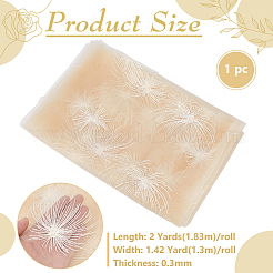 2 Yards Fireworks Pattern Polyester Gauze Fabric&nbsp;DIY-WH0308-944C