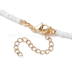 Natural Dyed Mashan Jade Red Cherry Pendant Glass Seed Beaded Necklaces for Women&nbsp;NJEW-TA00211-01