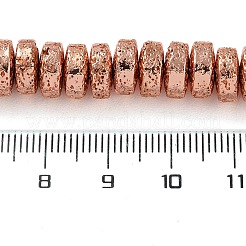Electroplated Natural Lava Rock Beads Strands&nbsp;G-I360-A04-03