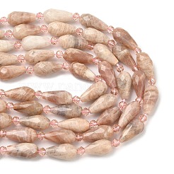 Natural Sunstone Beads Strands&nbsp;G-G453-F01-8x16mm
