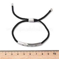 Word WWJD Polyester Cord Slider Bracelets&nbsp;BJEW-P384-01P