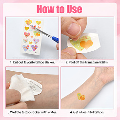 36Pcs 3 Style PVC Waterproof Self-Adhesive Picture Stickers&nbsp;STIC-SP0001-10