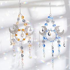 DIY Sun Moon Hanging Suncatcher Making Kits&nbsp;DIY-SC0031-19