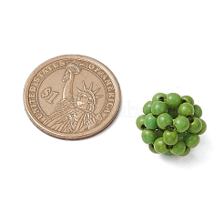 Round Woven Beads&nbsp;TURQ-JF-4MM-02
