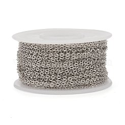 Tarnish Resistant 304 Stainless Steel Cable Chains&nbsp;CHS-N002-02A-P