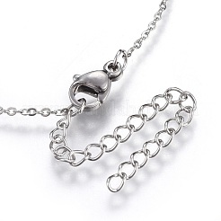 Brass Micro Pave Cubic Zirconia Pendant Necklaces&nbsp;NJEW-O108-29P